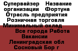 Супервайзер › Название организации ­ Фортуна › Отрасль предприятия ­ Розничная торговля › Минимальный оклад ­ 19 000 - Все города Работа » Вакансии   . Ленинградская обл.,Сосновый Бор г.